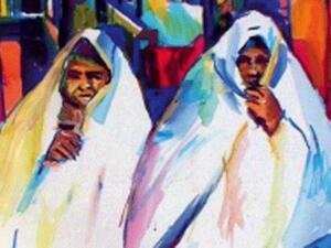 fragment from "Farrashyia" by Najla Shawket Fitouri. (photo from the flyer).