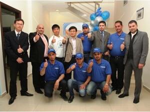 Professional Korean experts in Jordan supervised the work on the AC units