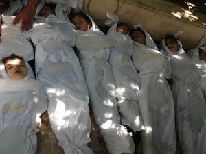 Syria's chemical weapons stockpile was allegedly used to gas the Damascus suburb of Ghouta in August 2013. (AFP/File)