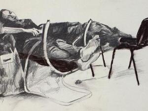 A piece by Hani Zorob titled: A Long Egyptian Series.