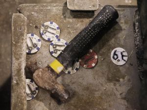 Smashed over the head with a hammer and then stabbed 30 times in a frenzied, this co-worker met his end. Smashed over the head with a hammer and then stabbed 30 times in a frenzied, this co-worker met his end.