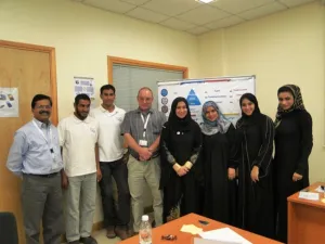 Trainees participating in Haya's program
