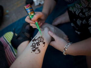 "Black henna often contains the chemical p-Phenylenediamine (PPD), which gives the natural reddish-brown dye a black tint. It is also the main component in most hair dyes".