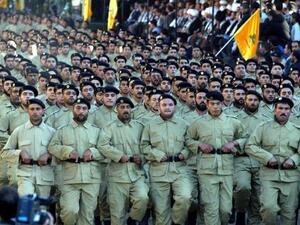 Hezbollah militants hold a rally in Baalbek, eastern Lebanon (AFP/File)