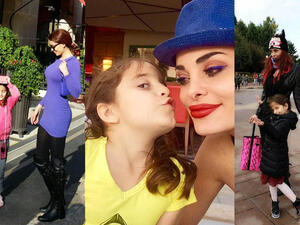 Like mother, like daughter: Dominique with her little princess Dilara. (Image: Facebook)