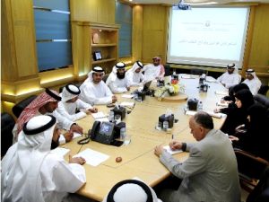 The delegation was briefed on the process of issuing laws and regulations in the municipal system of Abu Dhabi Emirate