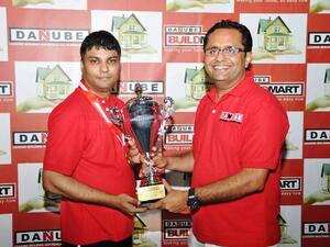 Winner of Danube Cricket League 2011 receiving the trophy