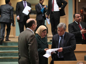 MPs and Minister speak during the Lower House session (Jordan Times)