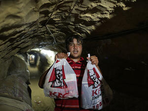 Chicken run: KFC gets smuggled from Egypt into Gaza through tunnels. (Photo courtesy of BuzzFeed)