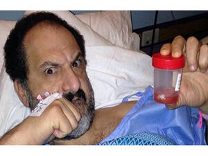 Khaled posted a picture of him in hospital as he bravely battles Hepatitis C. (Image: CBC)