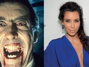 Kim Kardashian clearly looks nothing like a vampire (L) (7Days)