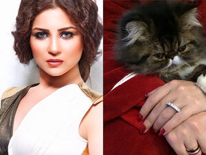 Mai Izz El Din like it, so she put it on, but no, she's not engaged! 
