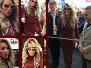 Maya Diab cut the ribbon for Make Up For Ever in Istanbul. (Image: Twitter)