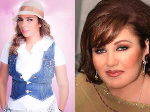The two divas, Mayada and Asala, have another one of their usual verbal fights. (Image: Albawaba edit)