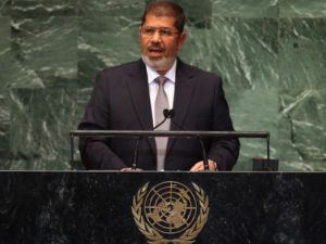 Morsi speaks at the UN earlier this year. (Al Bawaba file photo)