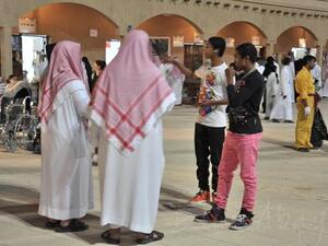 The religious police handing out some friendly advice