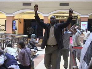 Hostages delivered to safe passage during a siege in Nairobi's mall under Shebab-attack (AFP) Hostages delivered to safe passage during a siege in Nairobi's mall under Shebab-attack (AFP)