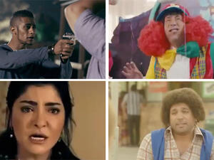 Screenshots from some of the movies to come to theaters this Eid El Fitr. (Image: Facebook)
