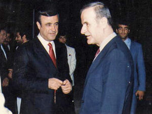 Rifaat al-Assad (left) and Hafez al-Assad (right) (Source: Wikimedia, public commons)