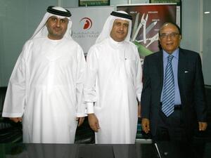 جمال ماجد بن ثنية، المدير التنفيذي لمجموعة عالم الموانئ والمناطق الحرة، رئيس مجلس إدارة دبي التجارية؛ وعارف لاخاني، نائب الرئيس التنفيذي الأوّل حبيب بنك آي جي زيوريخ؛ ومحمود البستكي، مدير دبي التجارية