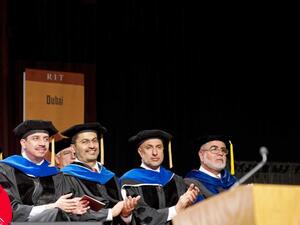 Sheikh Khaled along with Dr. Zarooni and Esa Kazem