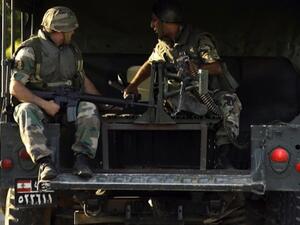 The Lebanese army deploy in the southern town of Sidon's eastern suburb of Abra. AFP photo