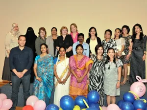 Judith Don and Barabara De Fleuriot along with medical and allied staff from the Nursing Facility