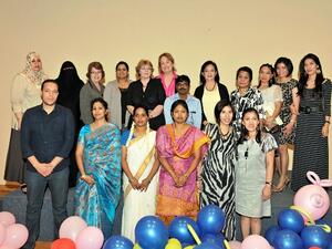 Judith Don and Barabara De Fleuriot along with medical and allied staff from the Nursing Facility