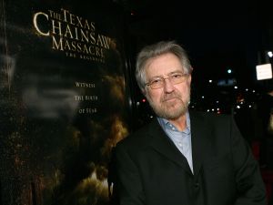 Tobe Hooper at the premiere of a film he produced. Tobe Hooper at the premiere of a film he produced.