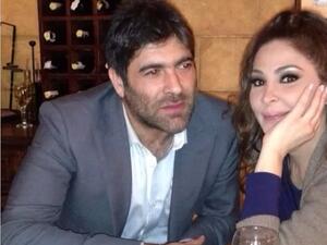 Wael Kfoury snuggles up next to X-Factor co-star Elissa as they prepare for "Star Academy" appearance. (Image: Instagram)