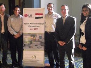 Winners with the LG Egypt Team