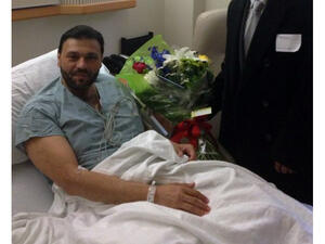 Yousef Al-Jarrah under supervision in the hospital. (Image courtesy of Alarabiya)