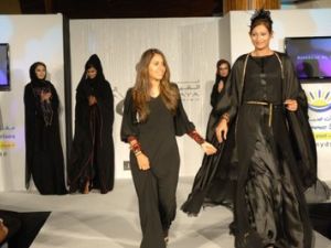 Models present creations by Abu Dhabi designer Wafa Al Katheri at the Dubai Fashion Week. Image used for illustrative purposes, by 'Omani Princess' Models present creations by Abu Dhabi designer Wafa Al Katheri at the Dubai Fashion Week. Image used for illustrative purposes, by 'Omani Princess'