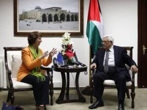 عباس يطلع اشتون على الخطوات الفلسطينية للحصول على صفة دولة غير عضو  