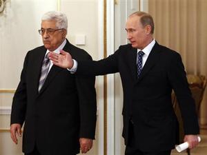 الرئيس الروسي فلاديمير بوتين يستقبل الرئيس الفلسطيي محمود عباس في موسكو يوم الخميس 
