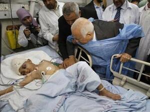 جثتي الطفلتين نقلتا إلى مستشفى "أبو يوسف النجار" برفح متفحمتين