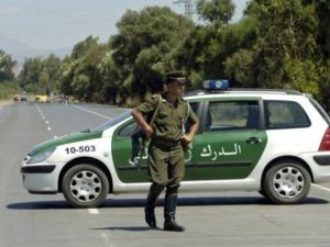 حاجز للدرك الجزائري

