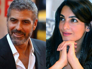 George Clooney is all smiles to have Amal Alamuddin as his wife-to-be.
