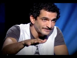 Getting defensive: Amr Waked walks out of Tony Khalife's show. (Image: Facebook)