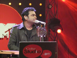 Grammy Award-winner AR Rahman at the Coke Studio@MTV event. (Image: Sound.com) 
