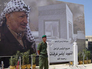 ضريح الزعيم الفلسطيني الراحل ياسر عرفات في رام الله 