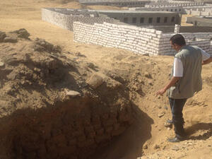Archaeologists discovered the beer-brewer tomb by accident while unearthing another tomb (Courtesy of the Guardian)
