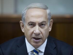 Israeli Prime Minister Benjamin Netanyahu speaks during the weekly cabinet meeting in Jerusalem on September 1, 2013. (AFP)