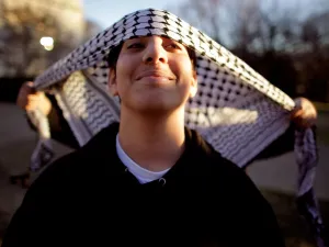 Joudeh Hirbawi's keffiyeh-making factory in the West Bank was Arafat's head-scarf-manufacture of choice and popular 
outlet for the international symbol of the Palestinian people and their cause.