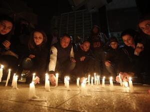 A vigil for the late minister was held in Beirut this weekend following Friday's bomb explosion (Anwar Amro/AFP)