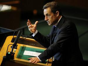 الرئيس الفرنسي نيكولا ساركوزي في نيويورك