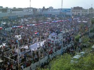 تجمع في عدن لانصار الحراك الجنوبي