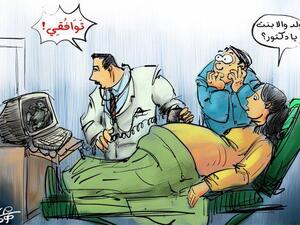 كاركاتير عن موضوع الرئيس التوافقي 