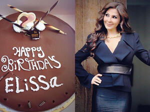 The chocolate cake Elissa received for her birthday. (Image: Twitter)