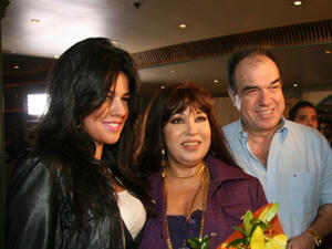 Fifi Abdo celebrates the engagement of her daughter Hanadi in the UAE. (Image: Alarab.net)